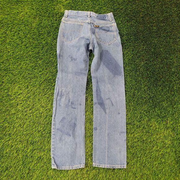 Vintage 80s LEE Riders Jeans 26x31 USA Union-Made Faded - Picture 10 of 16